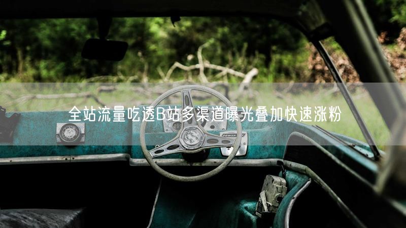 全站流量吃透B站多渠道曝光叠加快速涨粉