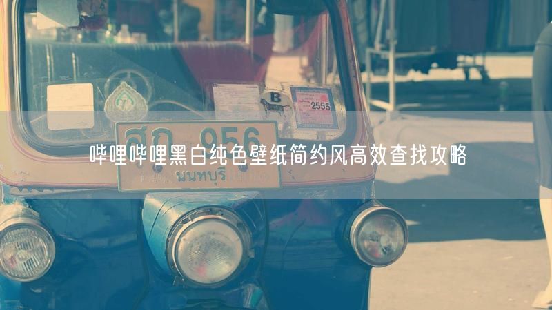 哔哩哔哩黑白纯色壁纸简约风高效查找攻略