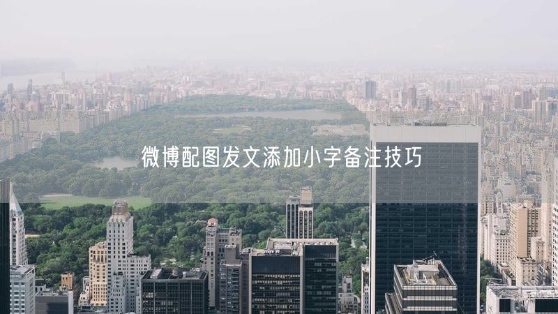 微博配图发文添加小字备注技巧