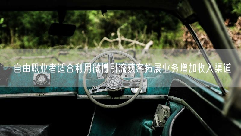 自由职业者适合利用微博引流获客拓展业务增加收入渠道
