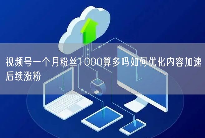 视频号一个月粉丝1000算多吗如何优化内容加速后续涨粉