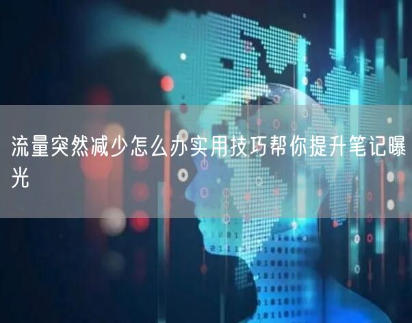 流量突然减少怎么办实用技巧帮你提升笔记曝光