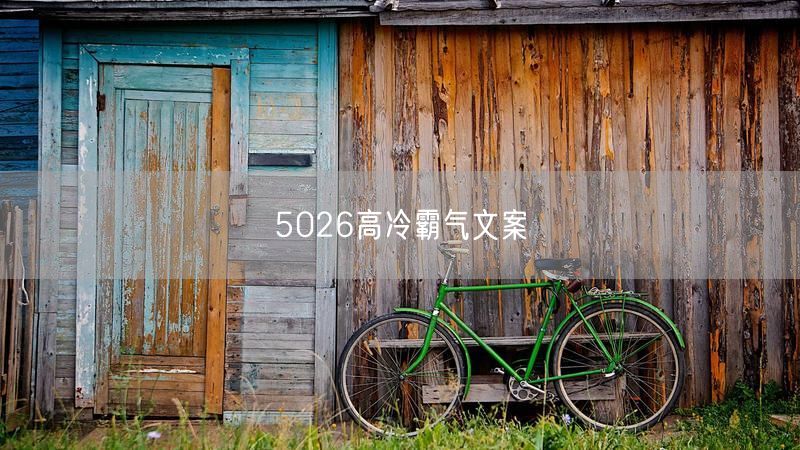 5026高冷霸气文案