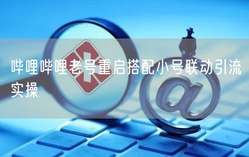 哔哩哔哩老号重启搭配小号联动引流实操